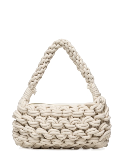 Bolsa Feminina Tiracolo de Croche – Branco