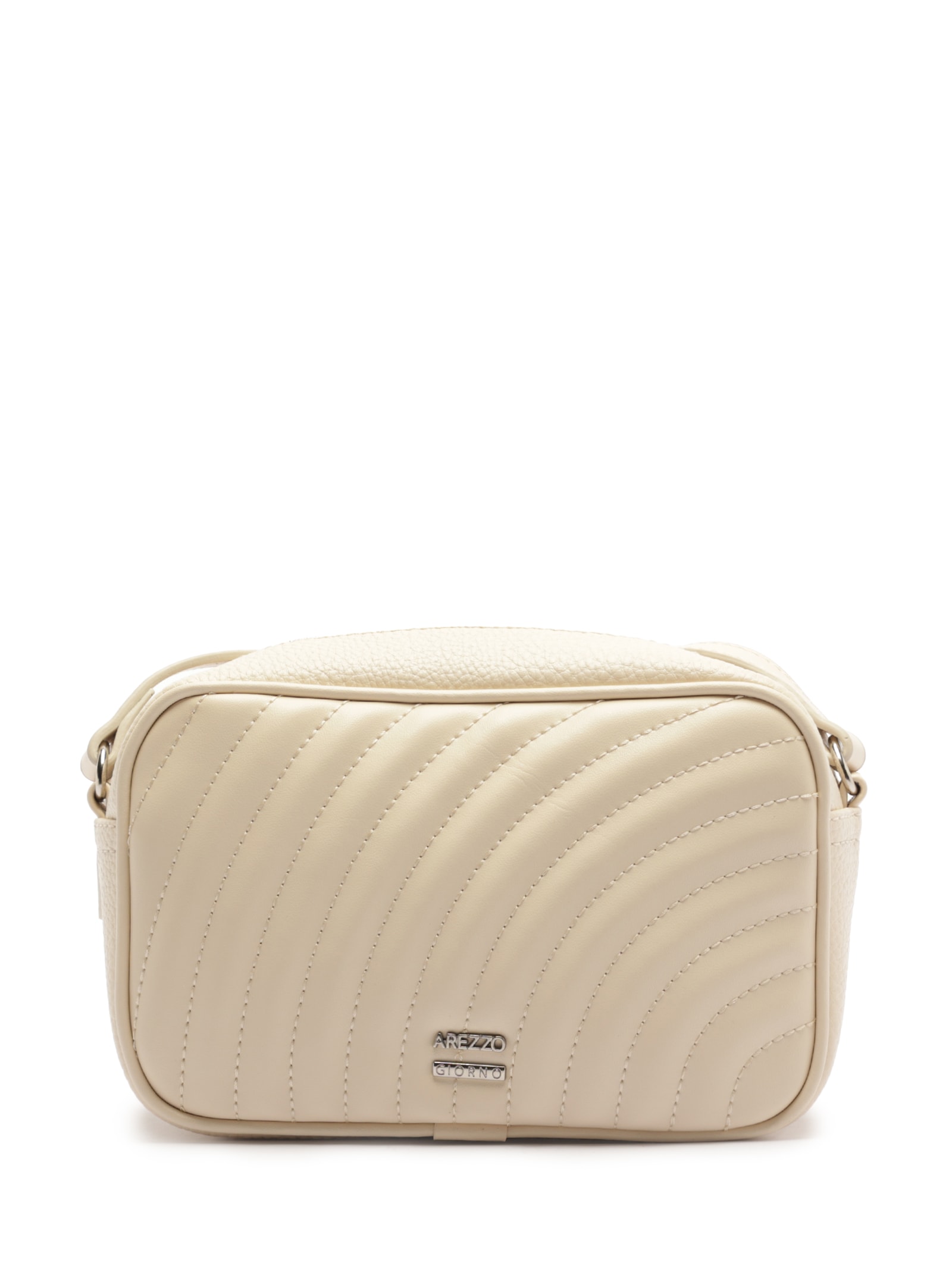 Bolsa Feminina Tiracolo Elisa Pequena Matelassê Branco Arezzo