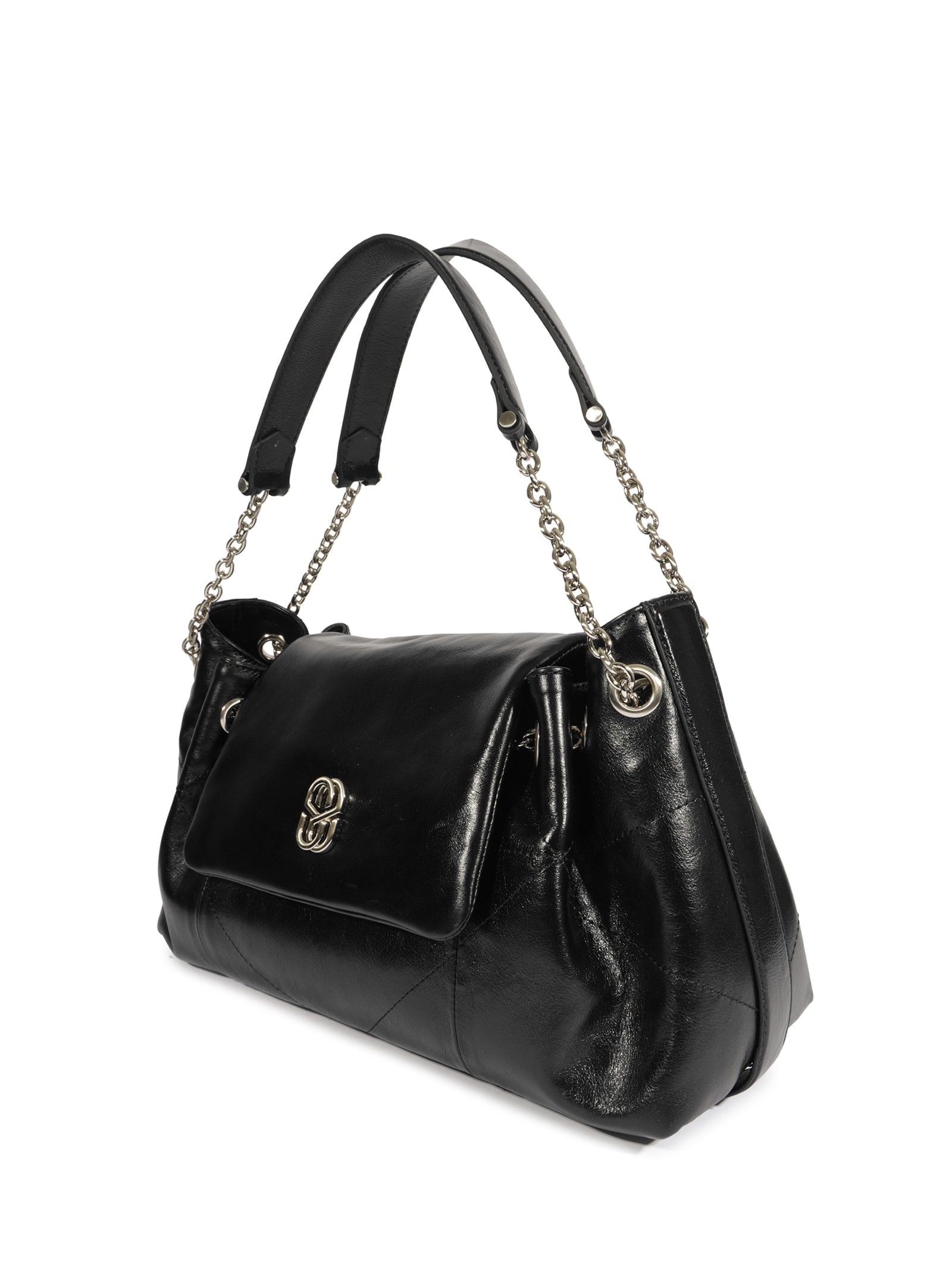 Bolsa Feminina Tiracolo Elodie Media Couro Preto Schutz