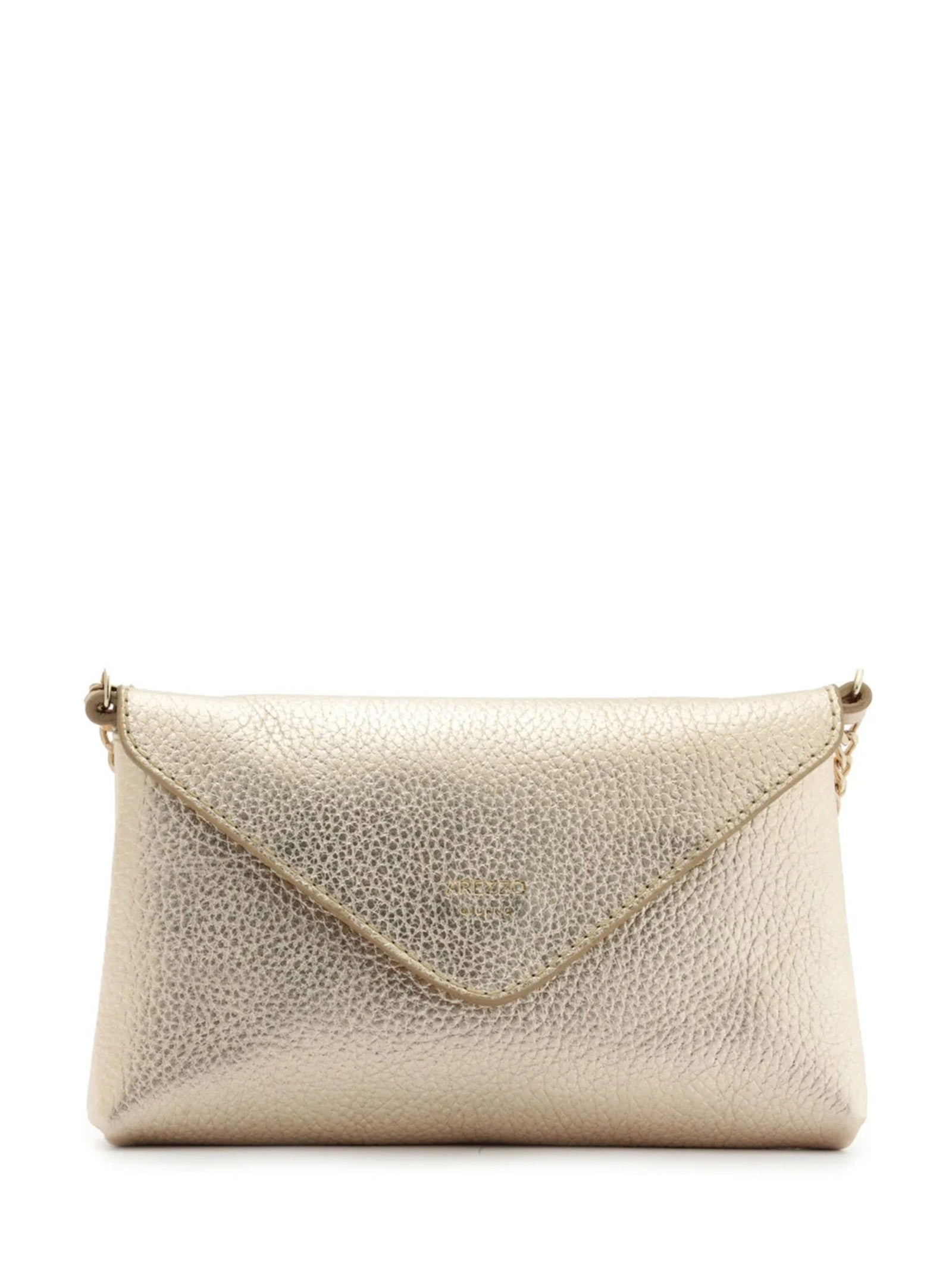 Bolsa Feminina Tiracolo Giorno Pequena Envelope Dourado Arezzo