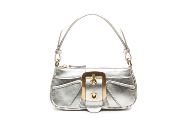Bolsa Feminina Tiracolo Giulia Mini Pequena - Prateado