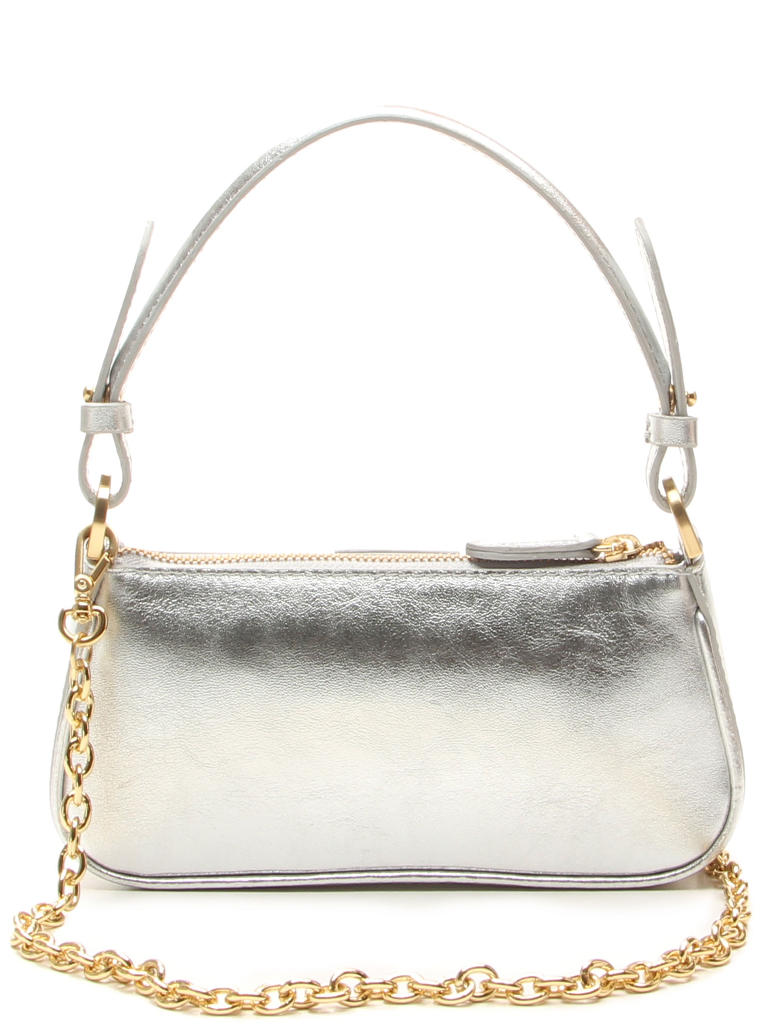 Bolsa Feminina Tiracolo Giulia Mini Pequena Prateado Vicenza