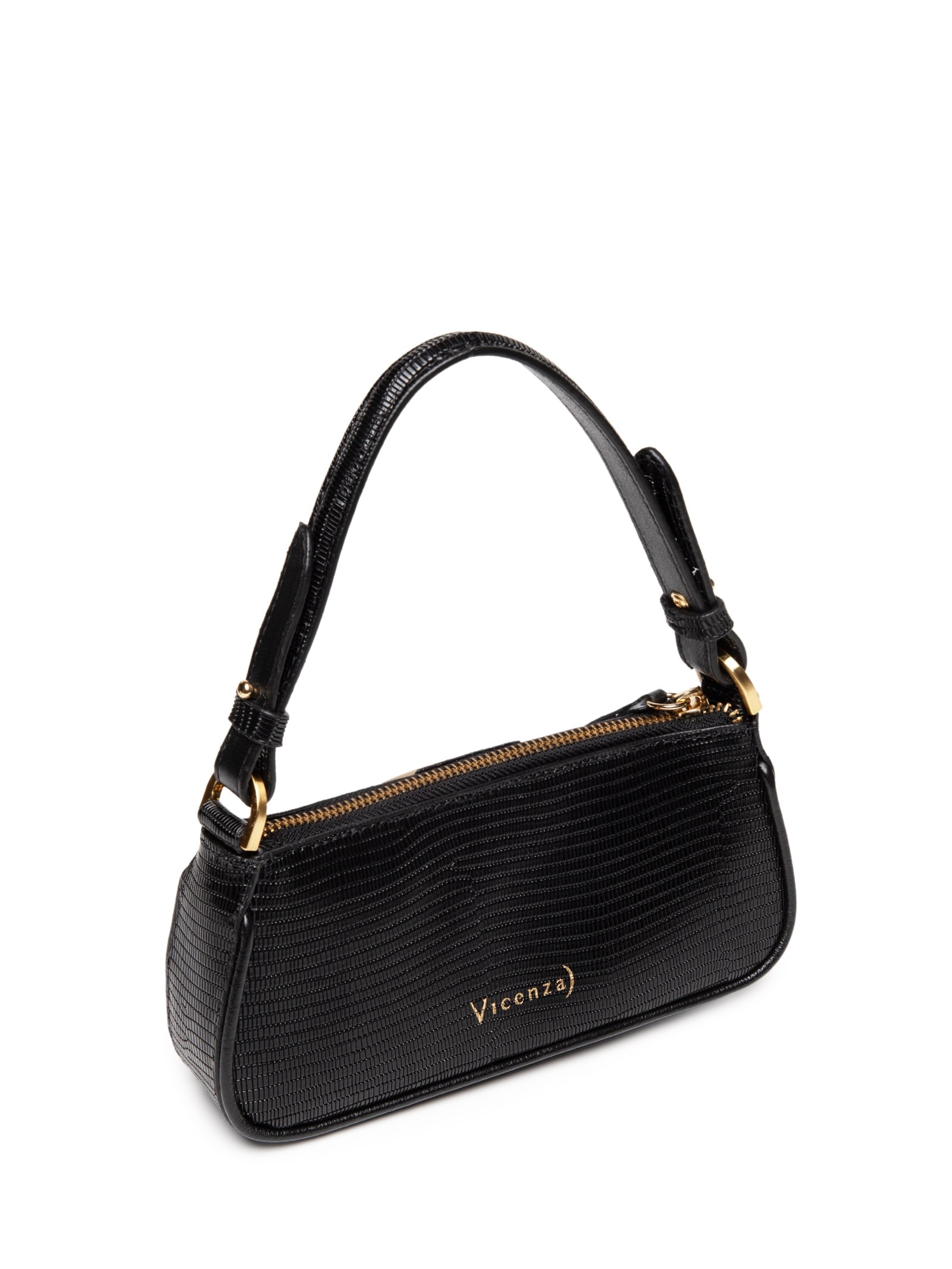Bolsa Feminina Tiracolo Giulia Mini Pequena Preto Vicenza