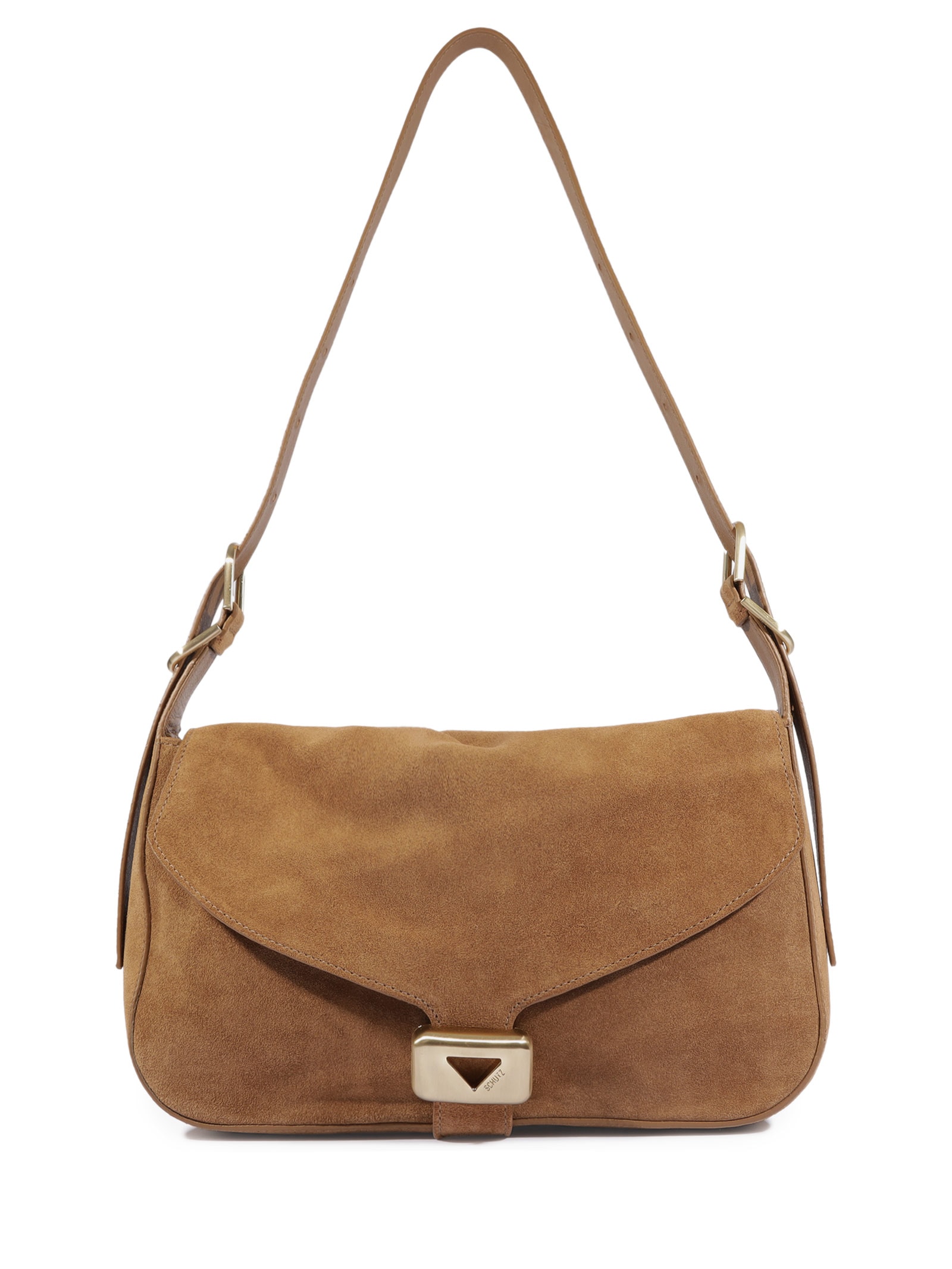 Bolsa Feminina Tiracolo Harlow Média Couro Marrom Schutz