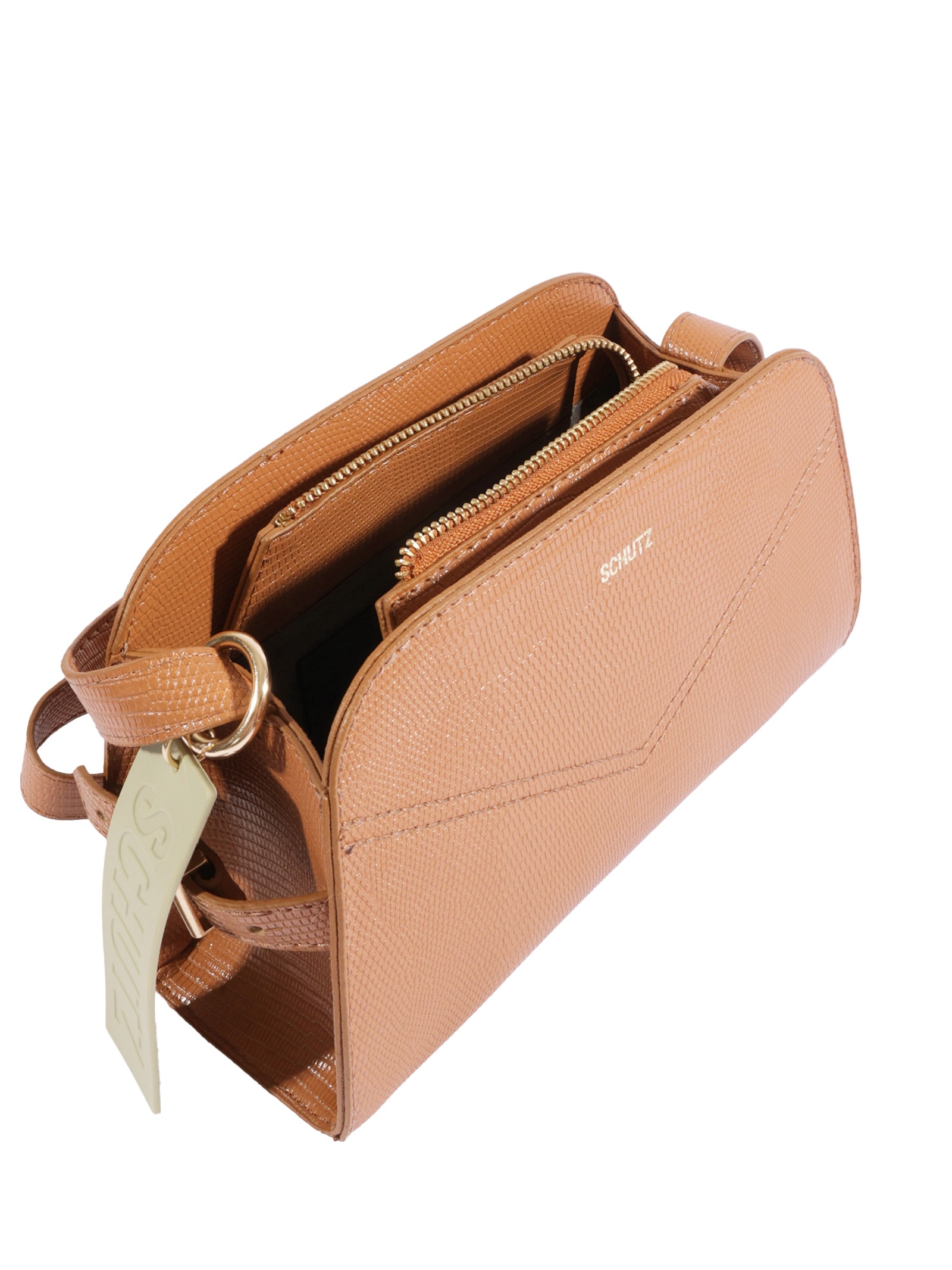 Bolsa Feminina Tiracolo Hazel Pequena - Marrom - Schutz