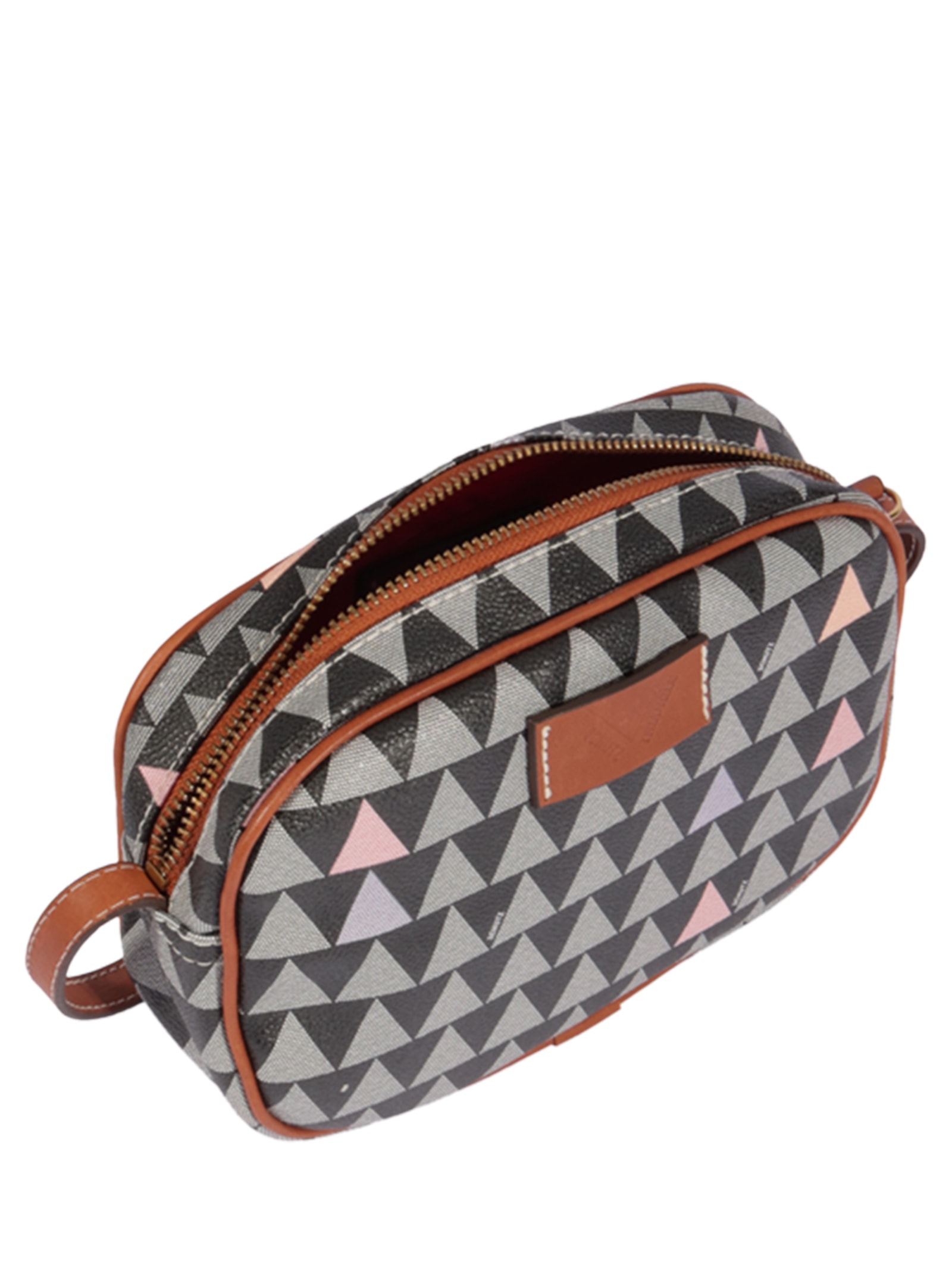 Bolsa Feminina Tiracolo Kate New Triangle Preto Schutz