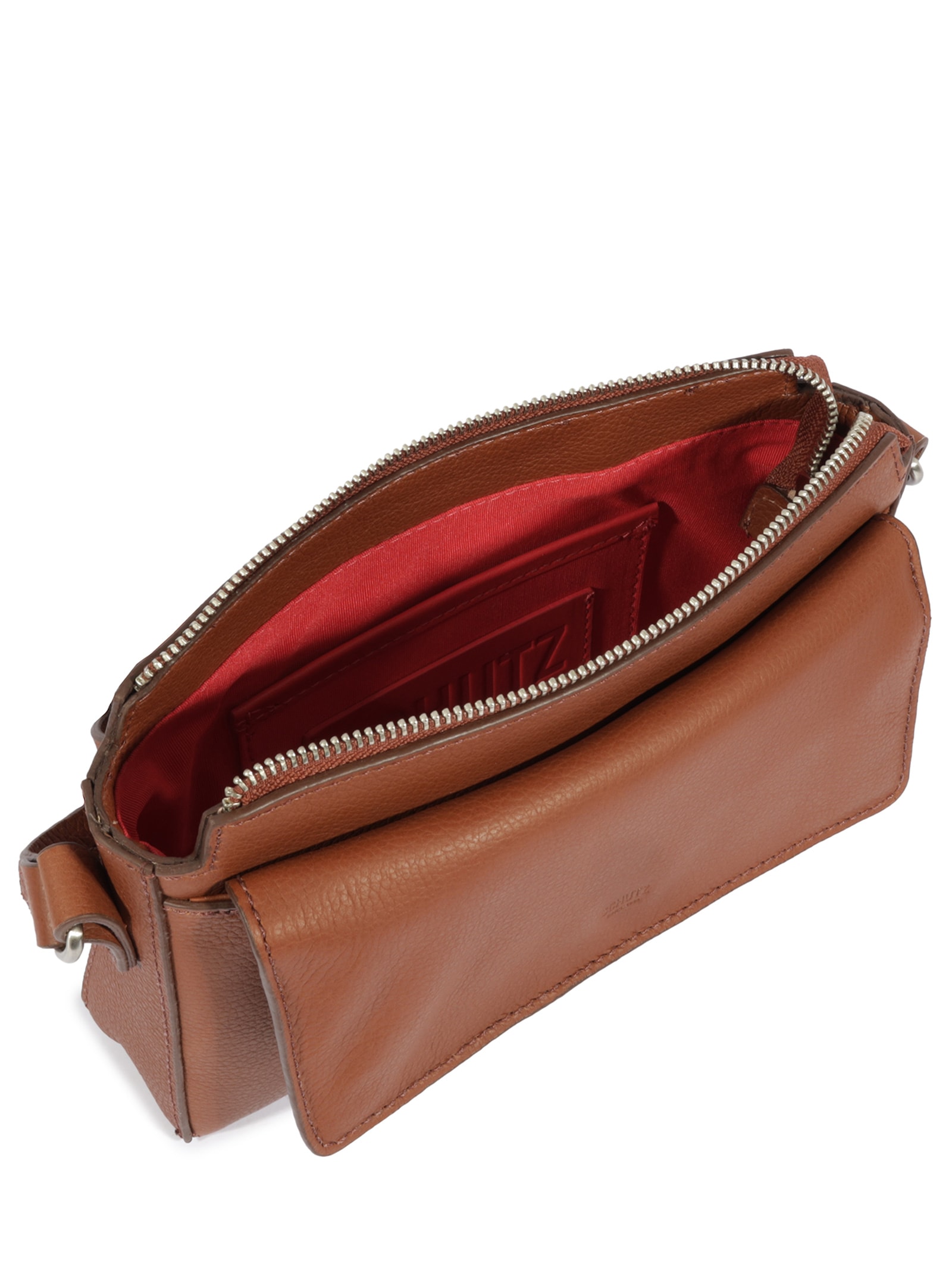 Bolsa Feminina Tiracolo Liah Couro Marrom Schutz