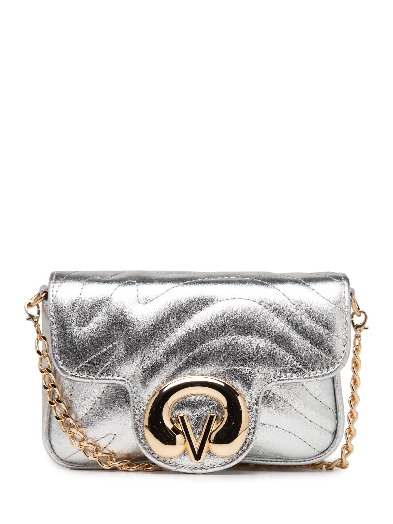 Bolsa Feminina Tiracolo Lily Pequena Prateado Vicenza