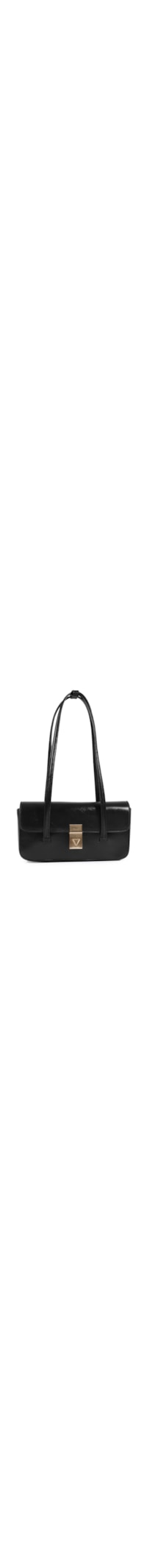 Bolsa Feminina Tiracolo Liz Pequena Couro - Preto