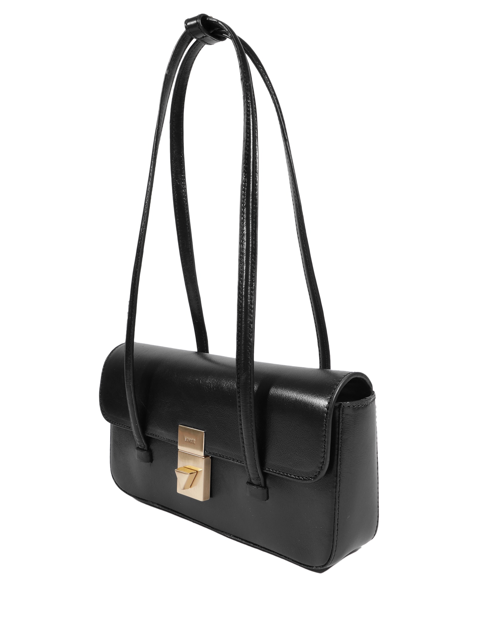 Bolsa Feminina Tiracolo Liz Pequena Couro Preto Schutz