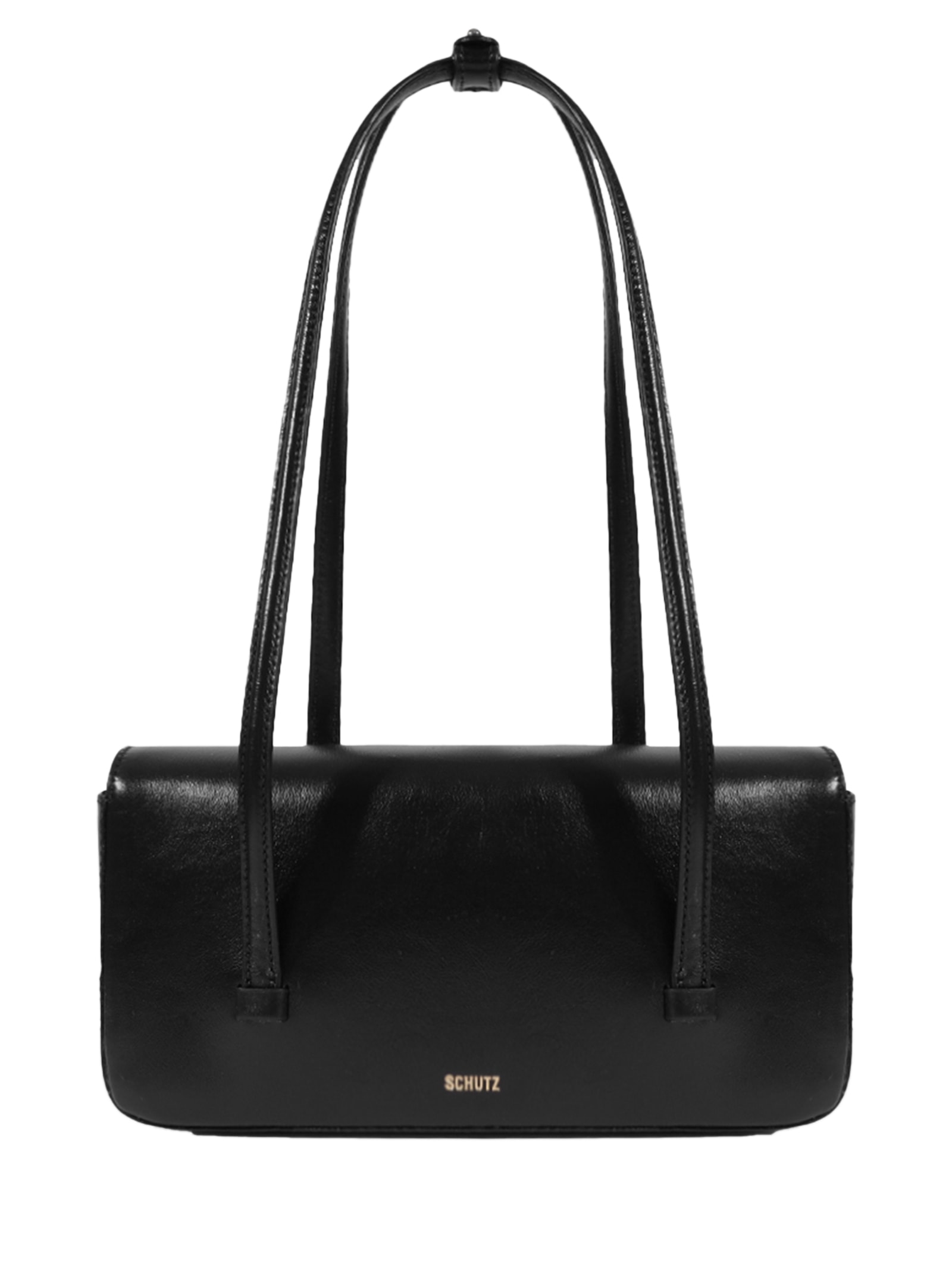 Bolsa Feminina Tiracolo Liz Pequena Couro Preto Schutz