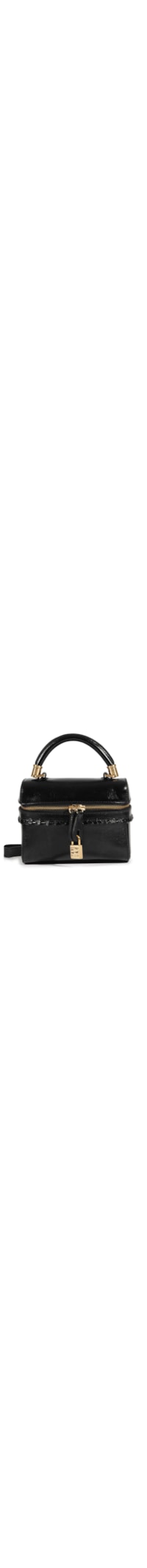 Bolsa Feminina Tiracolo Lorena Top Handle Couro - Preto