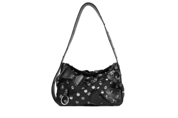 Bolsa Feminina Tiracolo Mavie Média Couro - Preto
