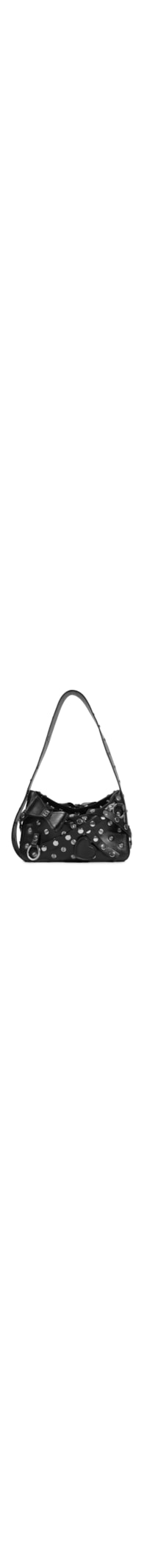 Bolsa Feminina Tiracolo Mavie Média Couro - Preto