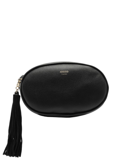 Bolsa Feminina Tiracolo Média Arredondada Barbicacho – Preto