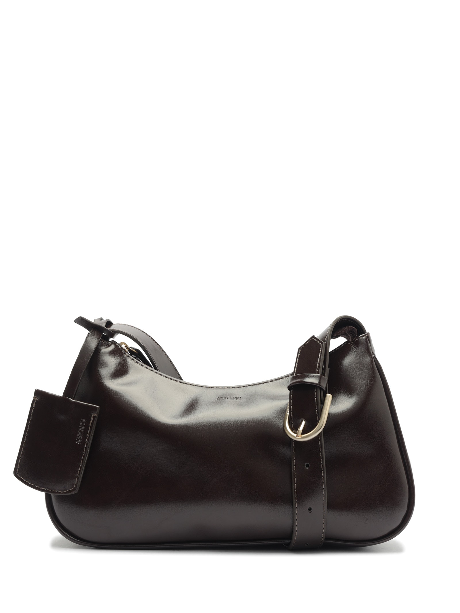 Bolsa Feminina Tiracolo Média Bag Charm Marrom Anacapri