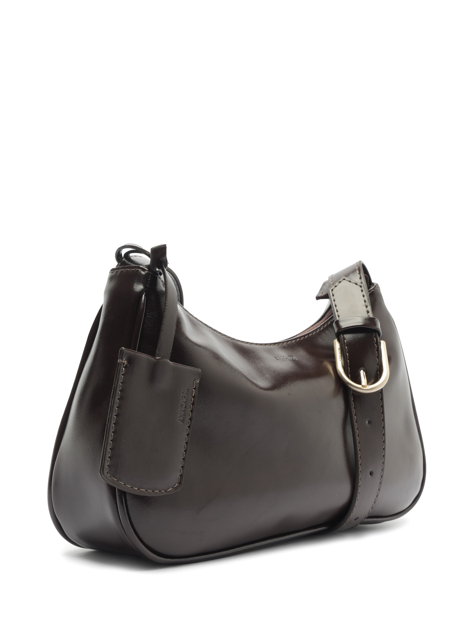 Bolsa Feminina Tiracolo Média Bag Charm Marrom Anacapri