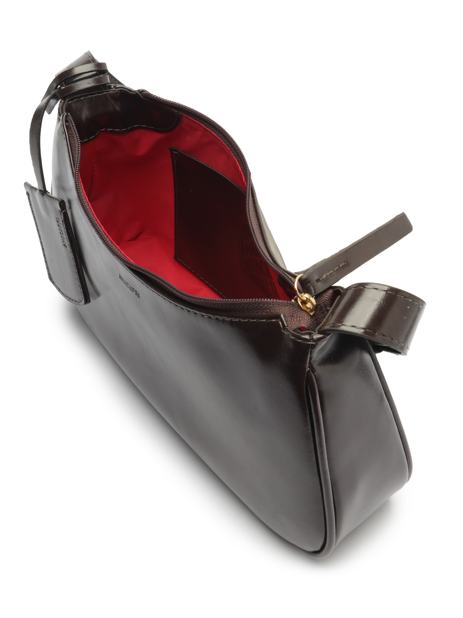 Bolsa Feminina Tiracolo Média Bag Charm Marrom Anacapri