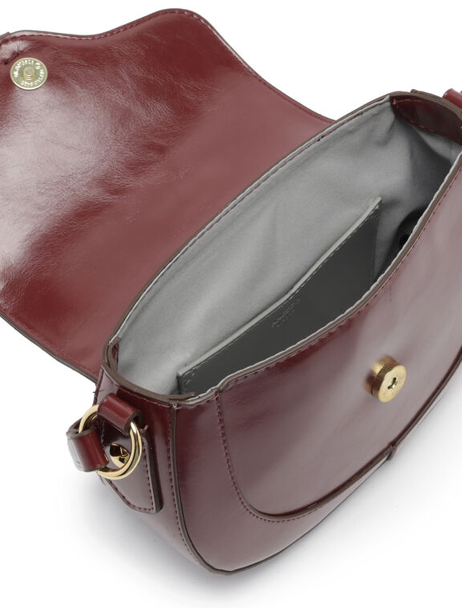 Bolsa Feminina Tiracolo Média Barbicacho Vinho Arezzo