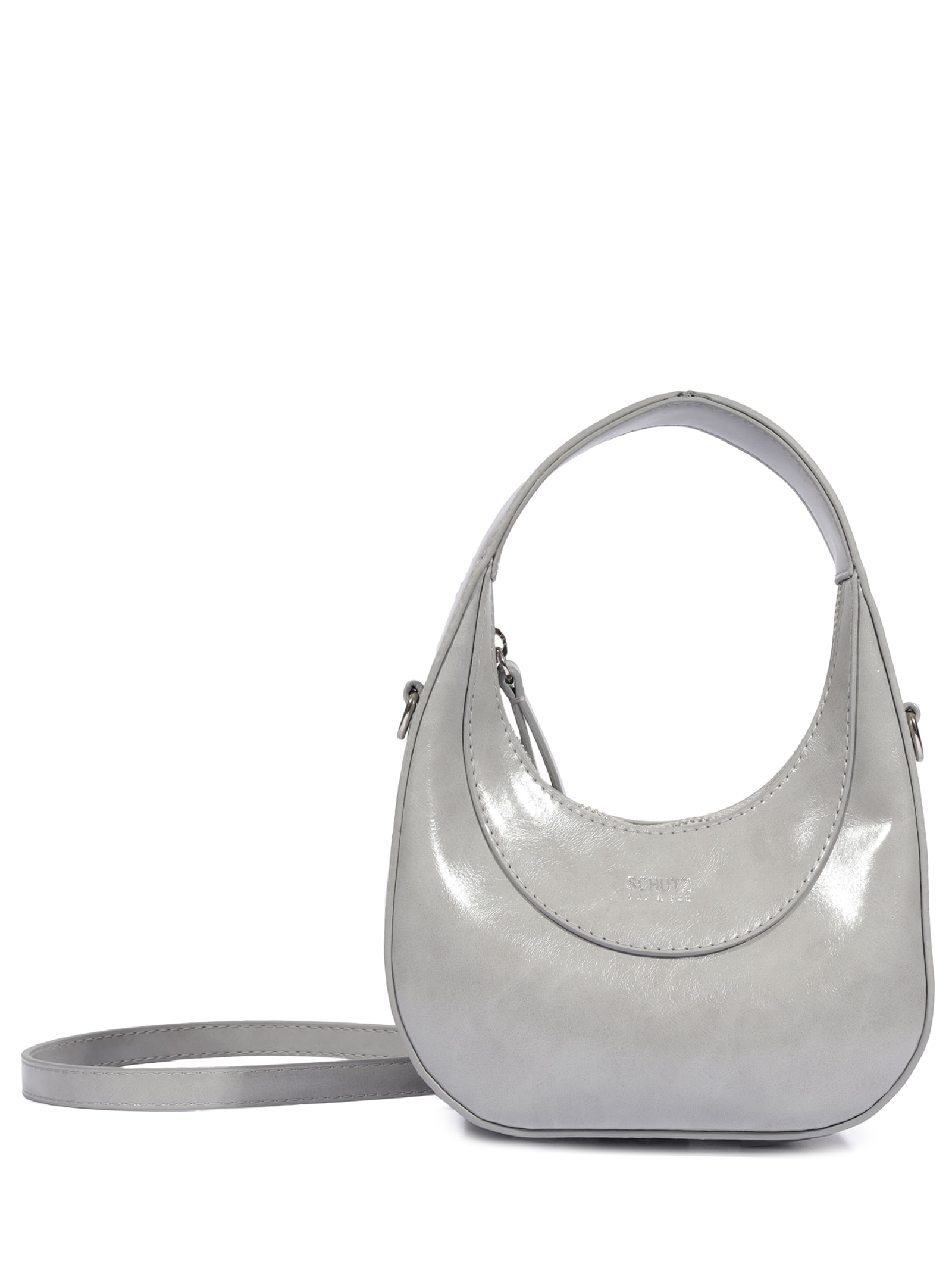 Bolsa Feminina Tiracolo Média Cinza Schutz