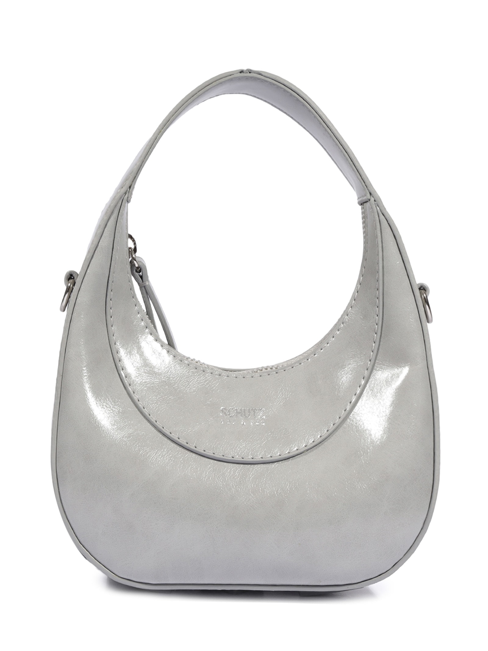 Bolsa Feminina Tiracolo Média Cinza Schutz