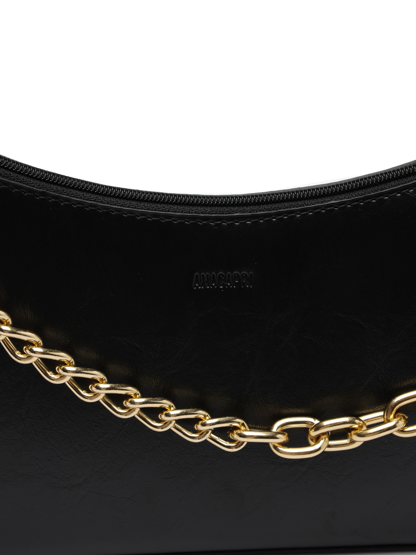 Bolsa Feminina Tiracolo Média Corrente Preto Anacapri
