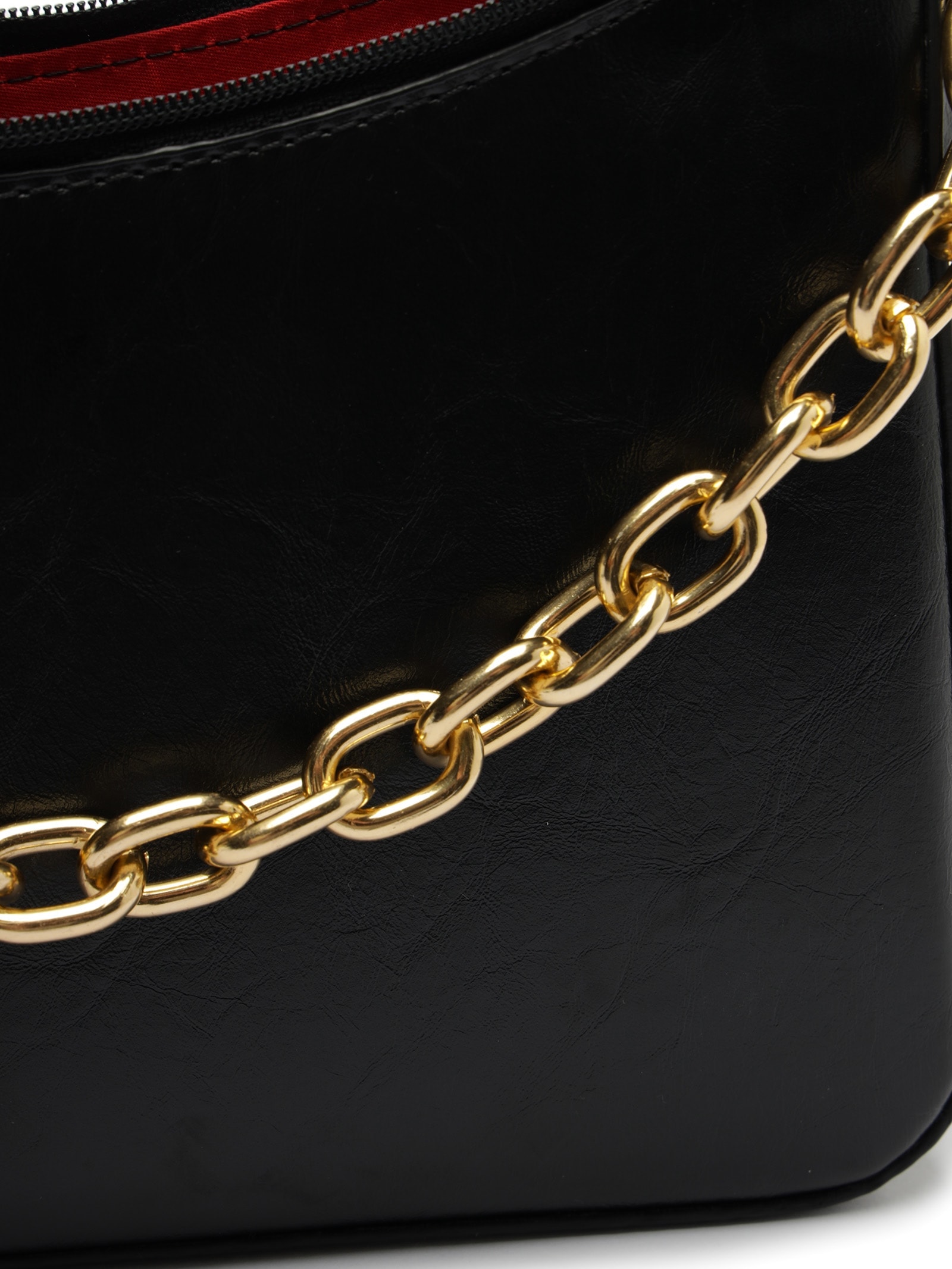 Bolsa Feminina Tiracolo Média Corrente Preto Anacapri