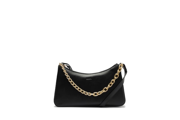 Bolsa Feminina Tiracolo Média Corrente - Preto