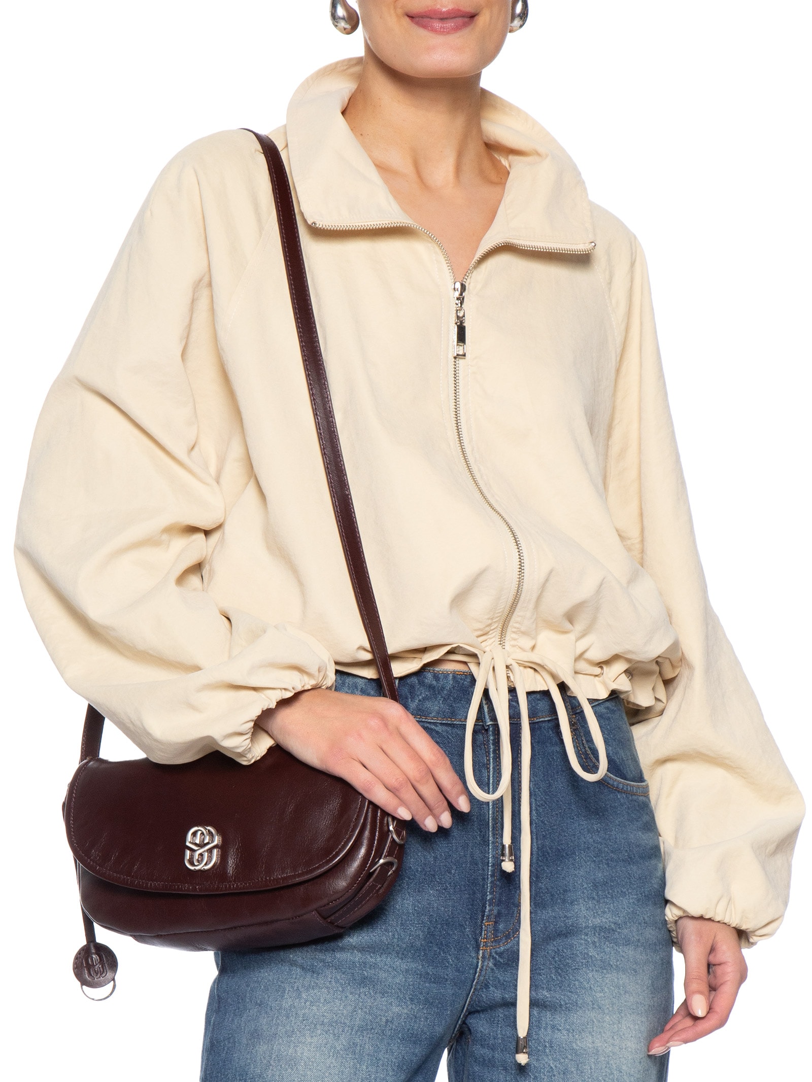 Bolsa Feminina Tiracolo Média Couro Marrom Schutz
