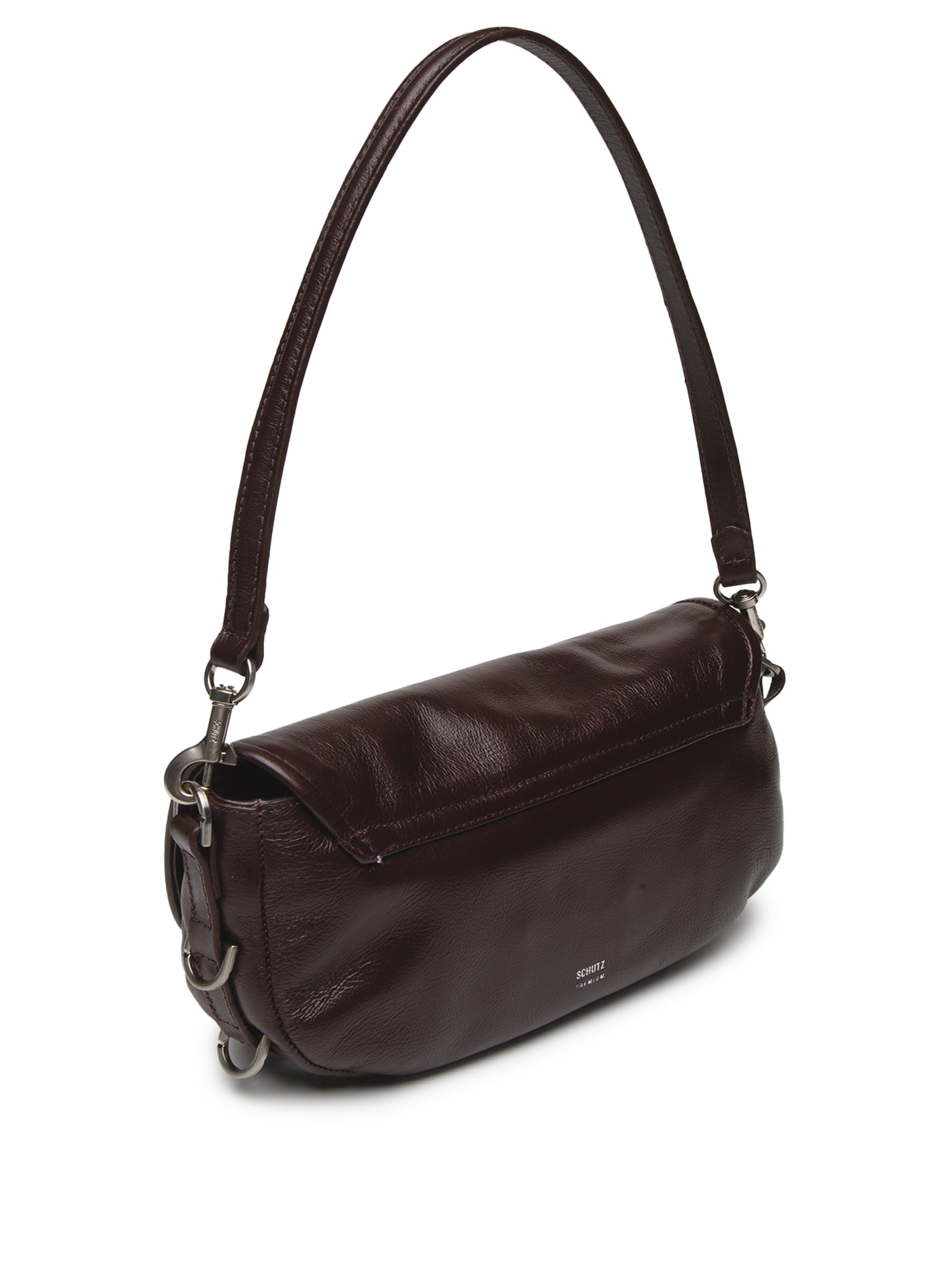 Bolsa Feminina Tiracolo Média Couro Marrom Schutz