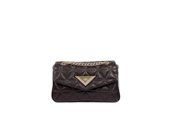 Bolsa Feminina Tiracolo Média Couro - Marrom