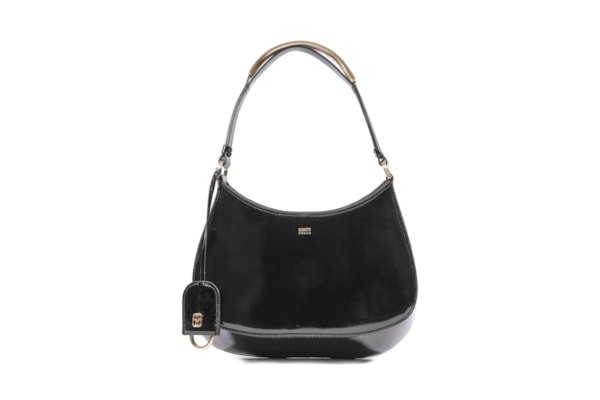 Bolsa Feminina Tiracolo Média Couro - Preto