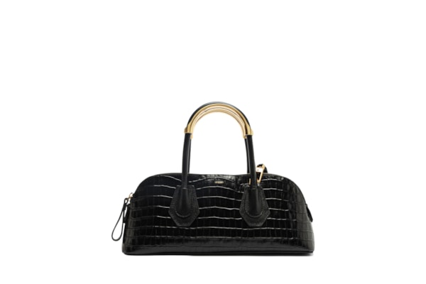 Bolsa Feminina Tiracolo Média Couro - Preto