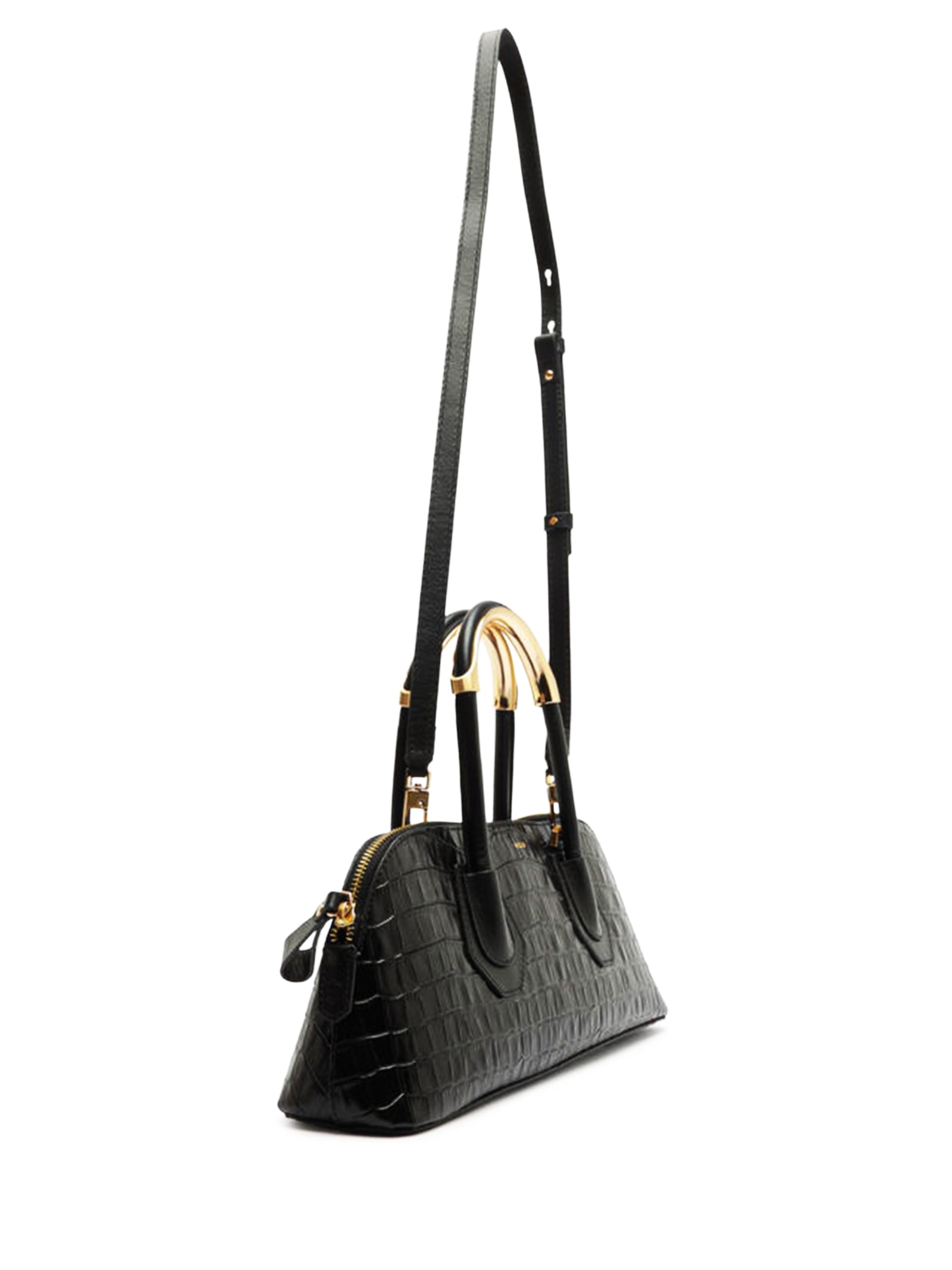 Bolsa Feminina Tiracolo Média Couro Preto Arezzo