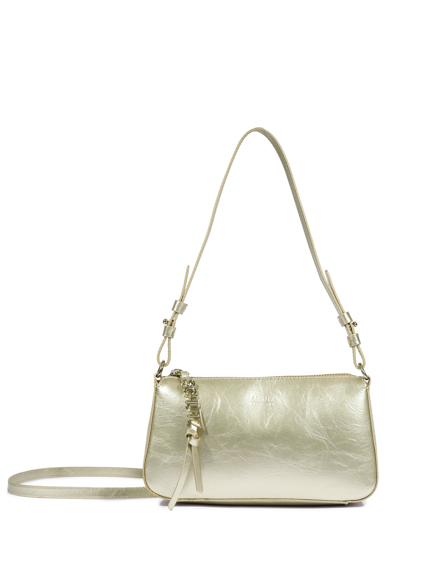 Bolsa Feminina Tiracolo Média Dourado Schutz