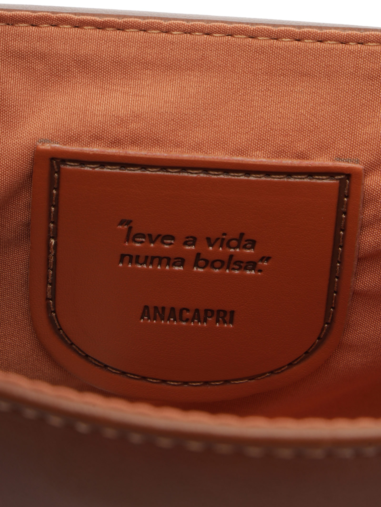 Bolsa Feminina Tiracolo Média Fivela Marrom Anacapri