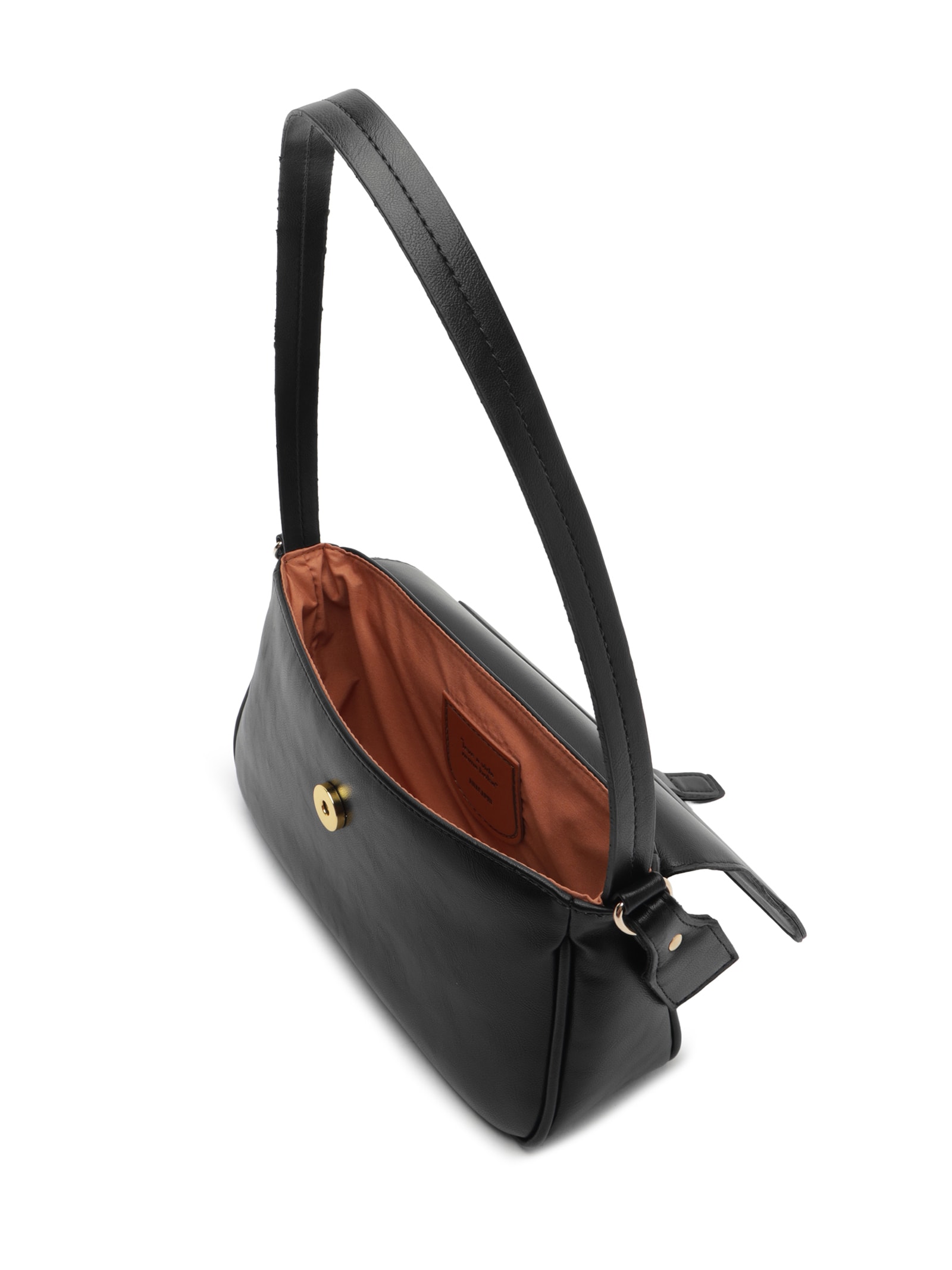 Bolsa Feminina Tiracolo Média Fivela Preto Anacapri