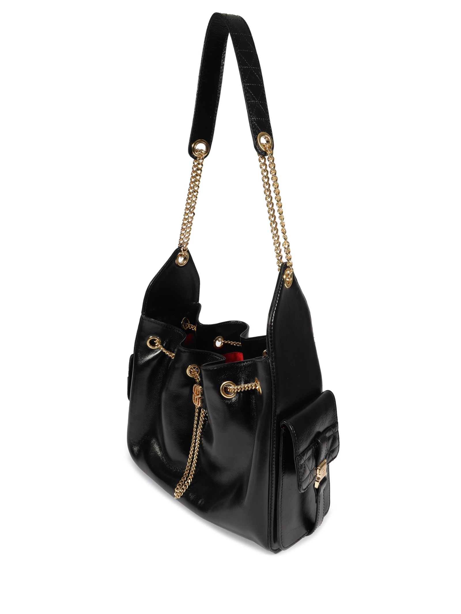 Bolsa Feminina Tiracolo Média Lilibet Couro Preta Schutz