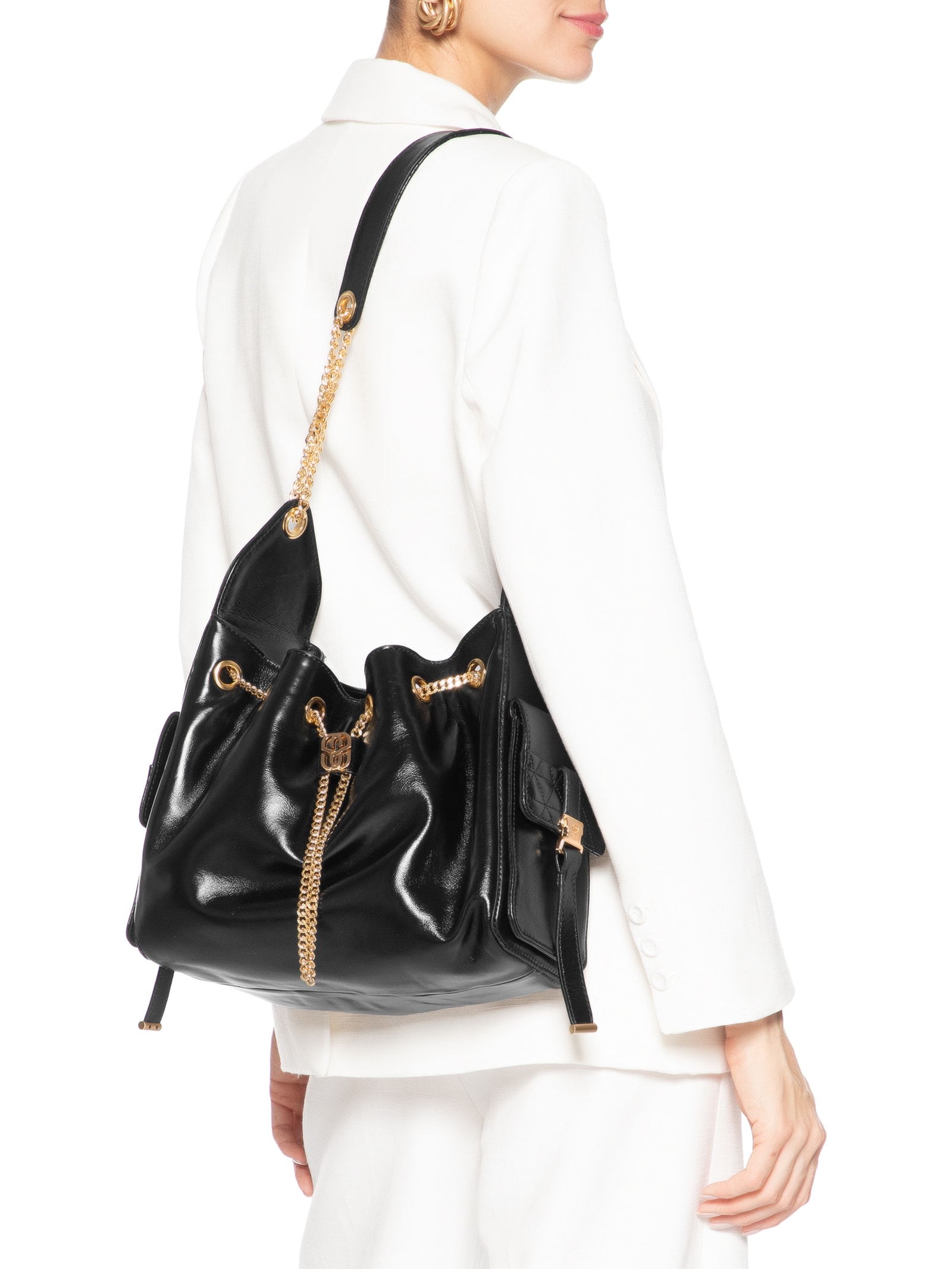 Bolsa Feminina Tiracolo Média Lilibet Couro Preta Schutz