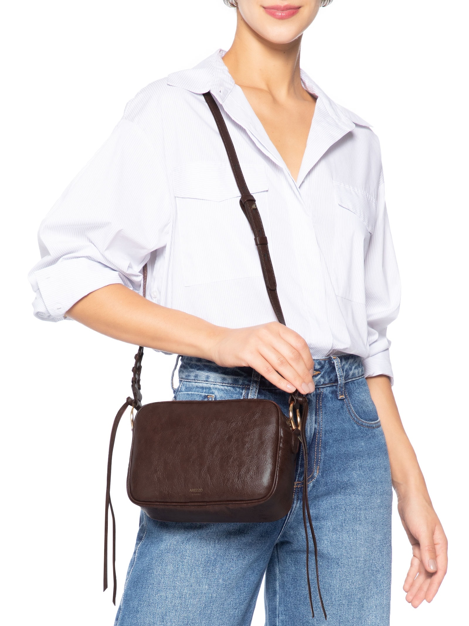 Bolsa Feminina Tiracolo Média Marrom Arezzo