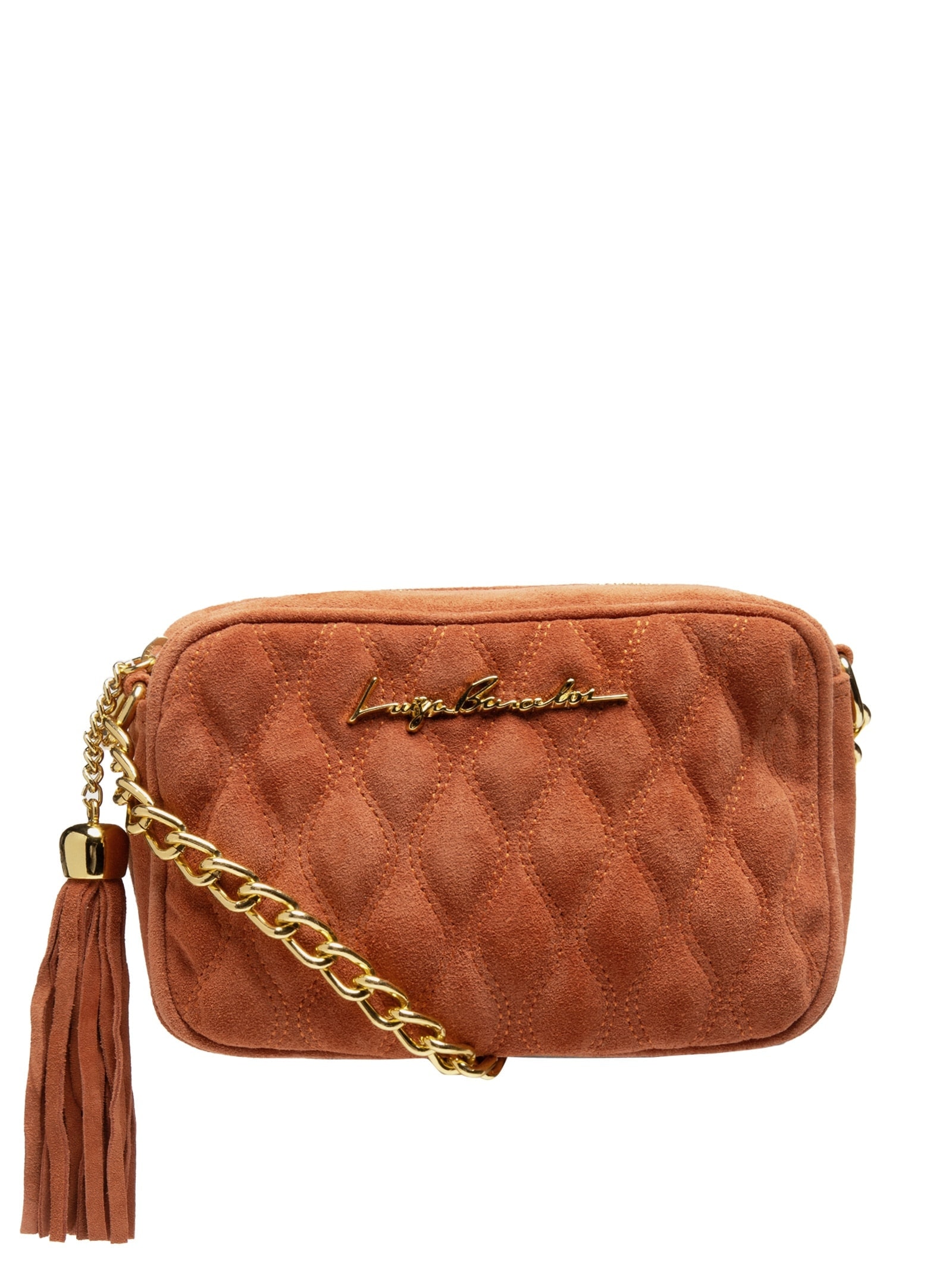 Bolsa Feminina Tiracolo Média Marrom Luiza Barcelos