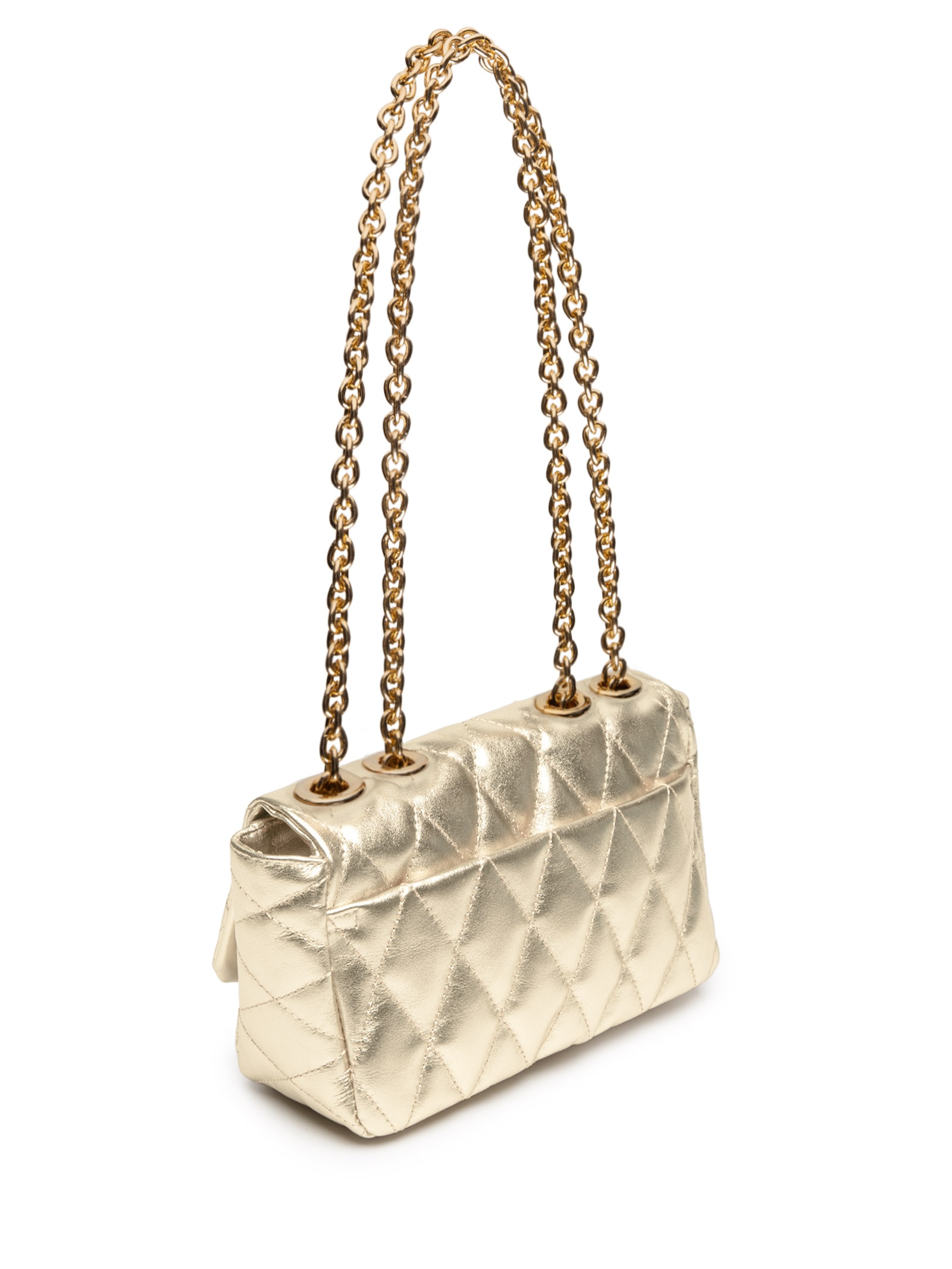 Bolsa Feminina Tiracolo Média Metal Soft Dourado Carrano