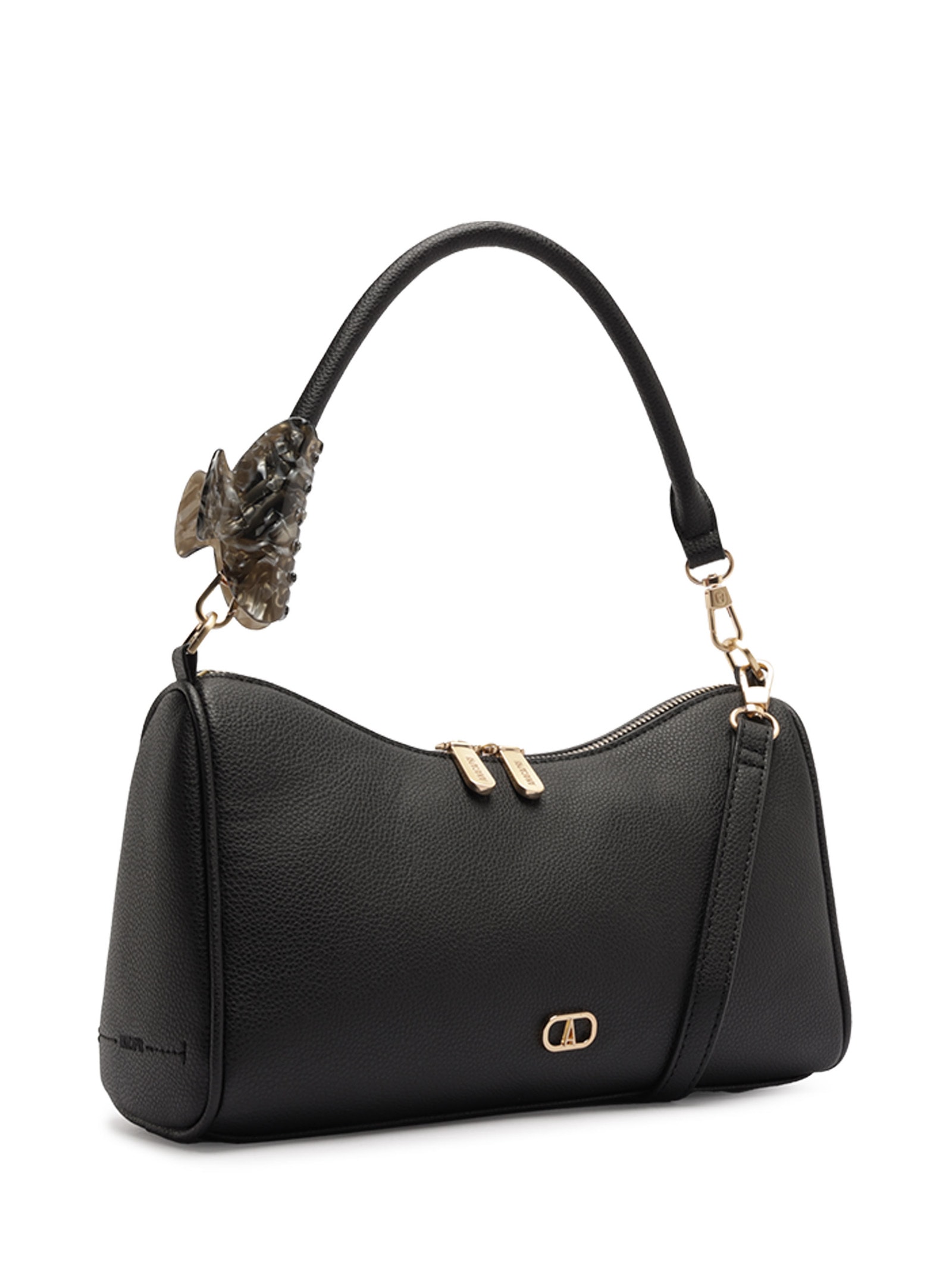 Bolsa Feminina Tiracolo Média Presilha Preto Anacapri