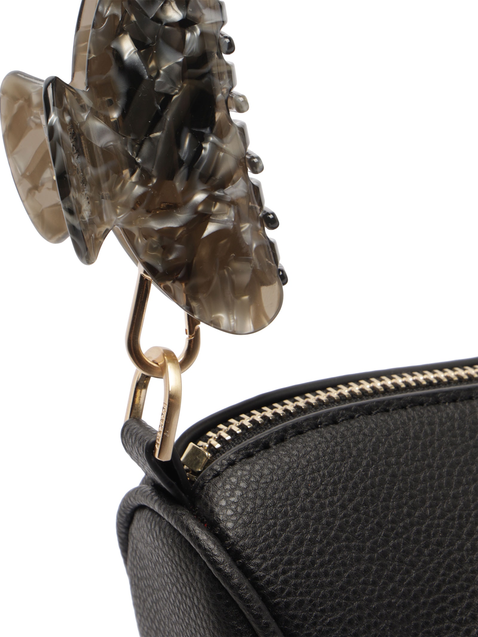 Bolsa Feminina Tiracolo Média Presilha Preto Anacapri