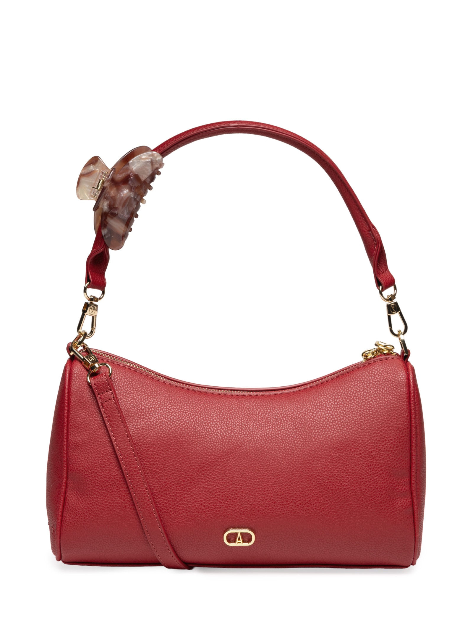 Bolsa Feminina Tiracolo Média Presilha – Vermelho Anacapri