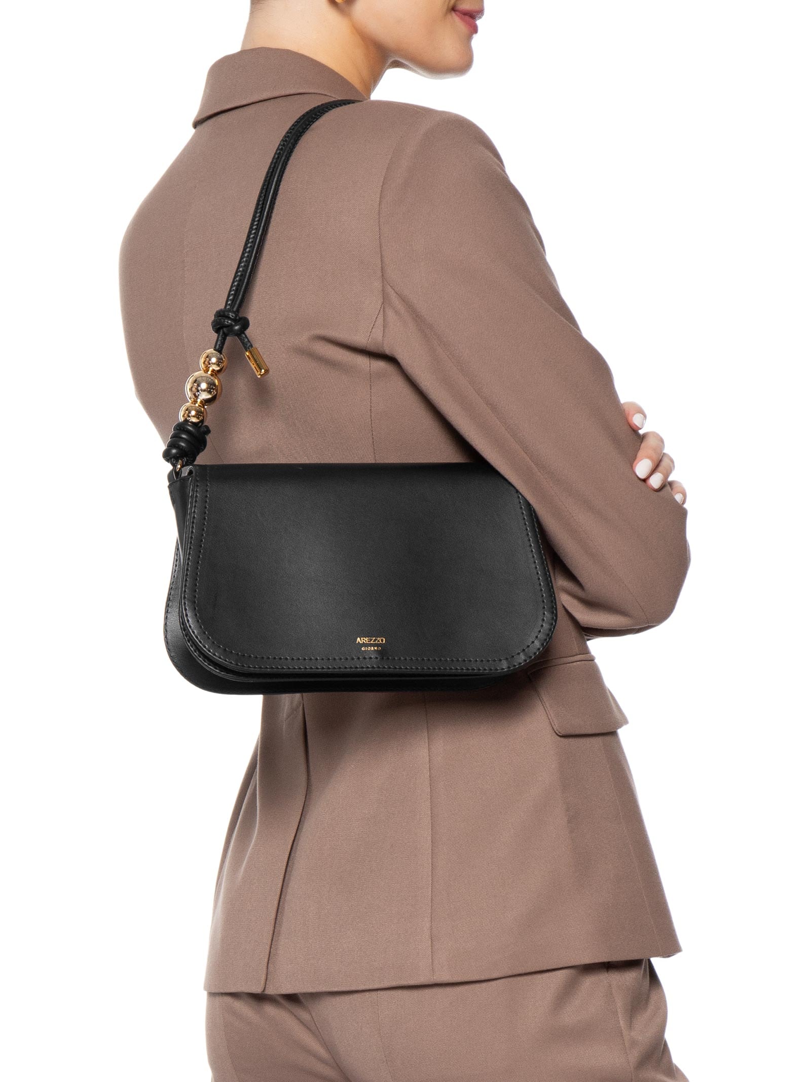 Bolsa Feminina Tiracolo Média Preta Arezzo