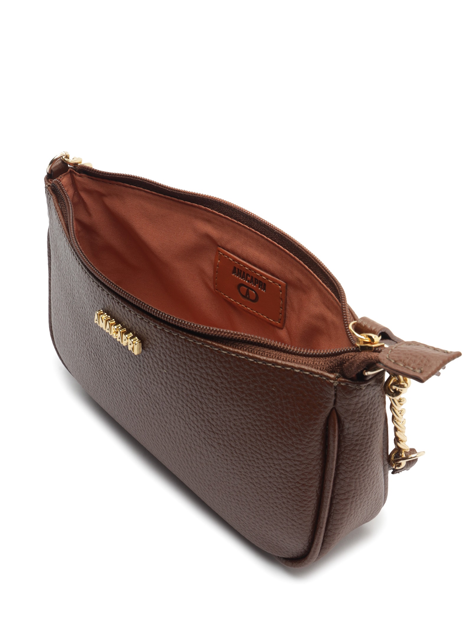 Bolsa Feminina Tiracolo Média Snake Marrom Anacapri