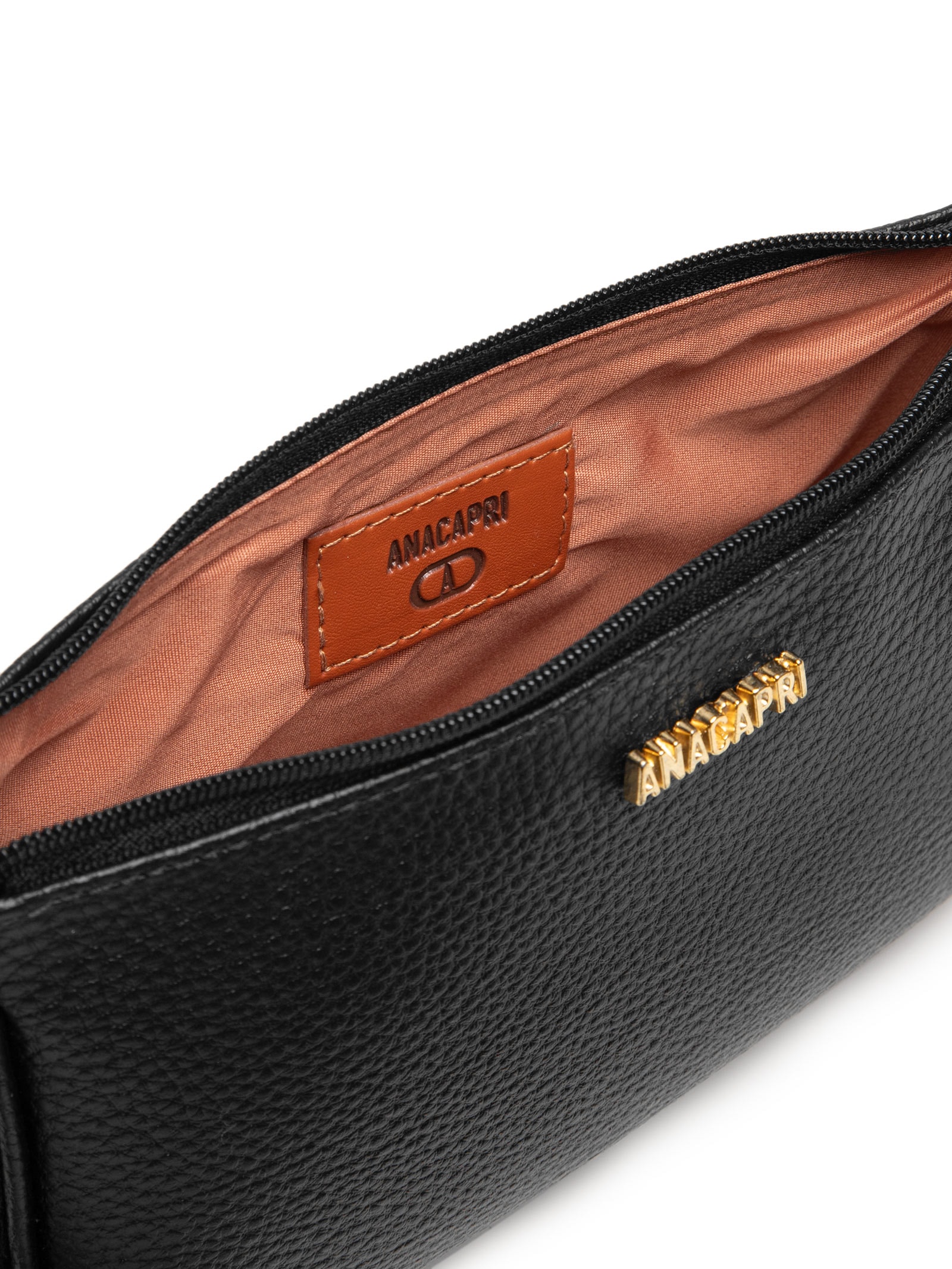 Bolsa Feminina Tiracolo Média Snake Preto Anacapri