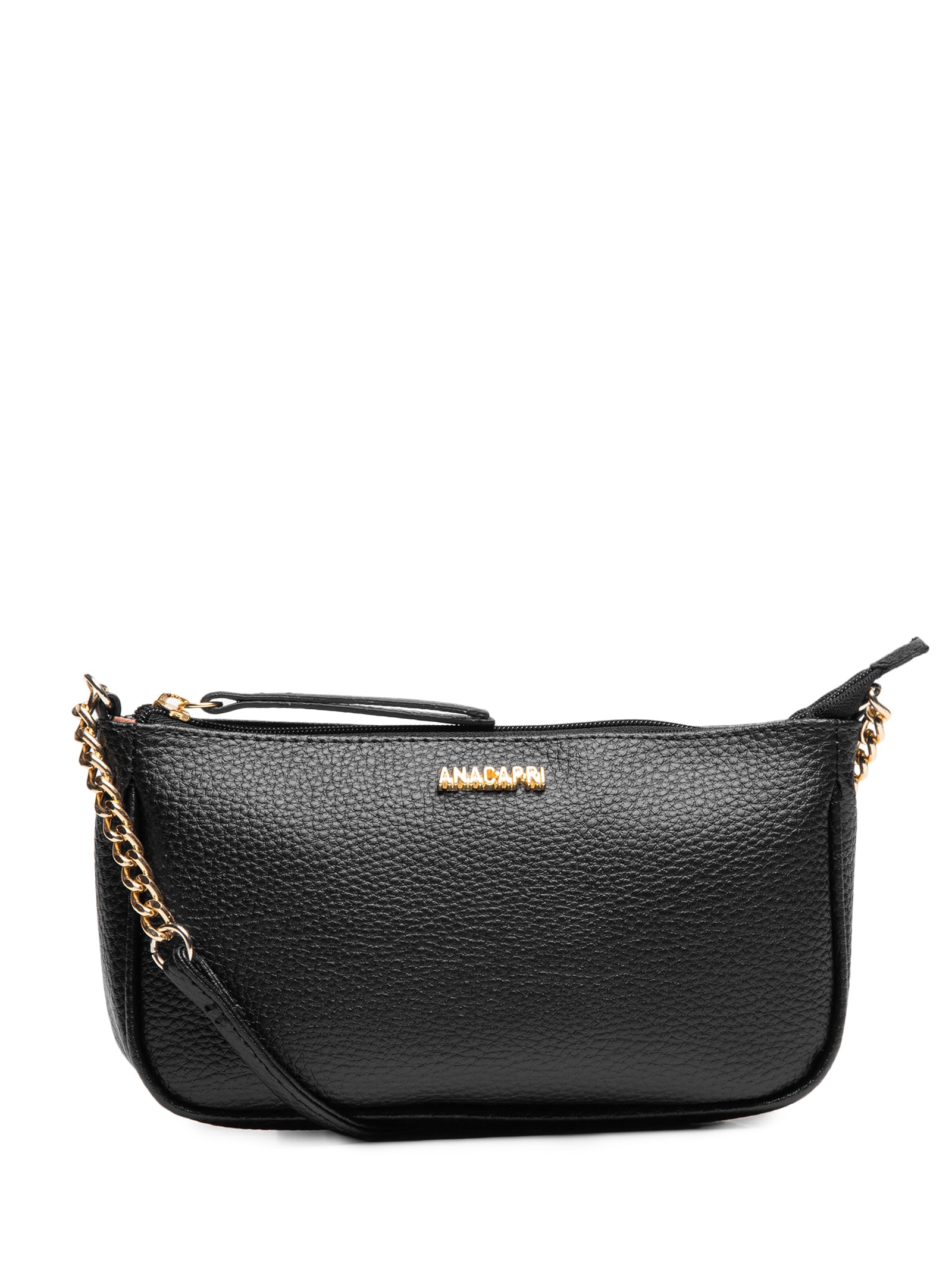 Bolsa Feminina Tiracolo Média Snake Preto Anacapri