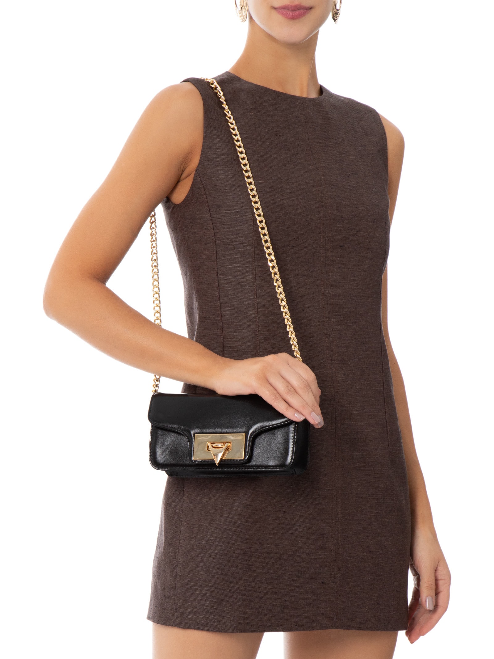 Bolsa Feminina Tiracolo Média Trento Preto Carrano